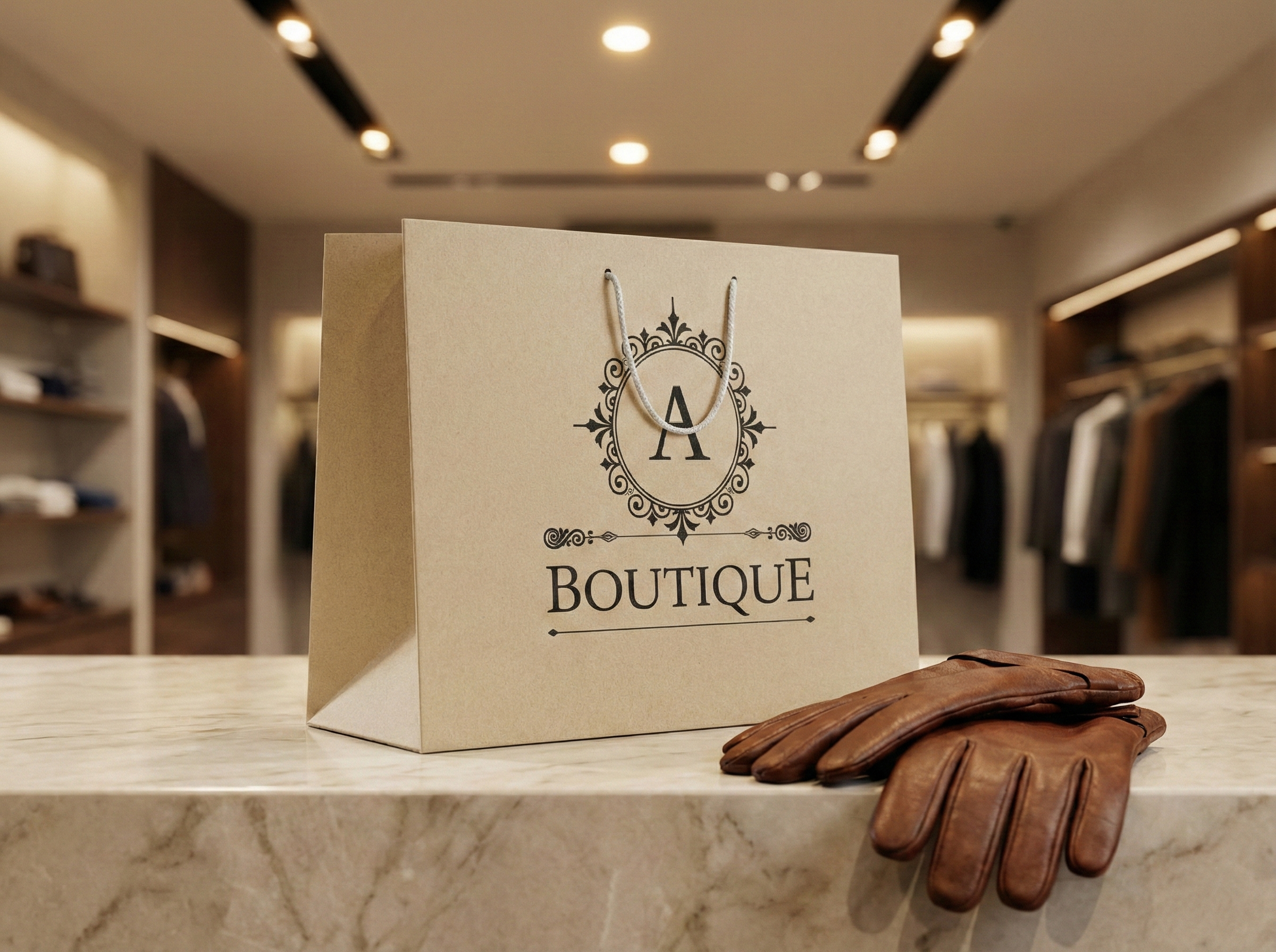 Van lüks karton çanta ipli kulp butik mağaza ambalaj İpekyolu Edremit