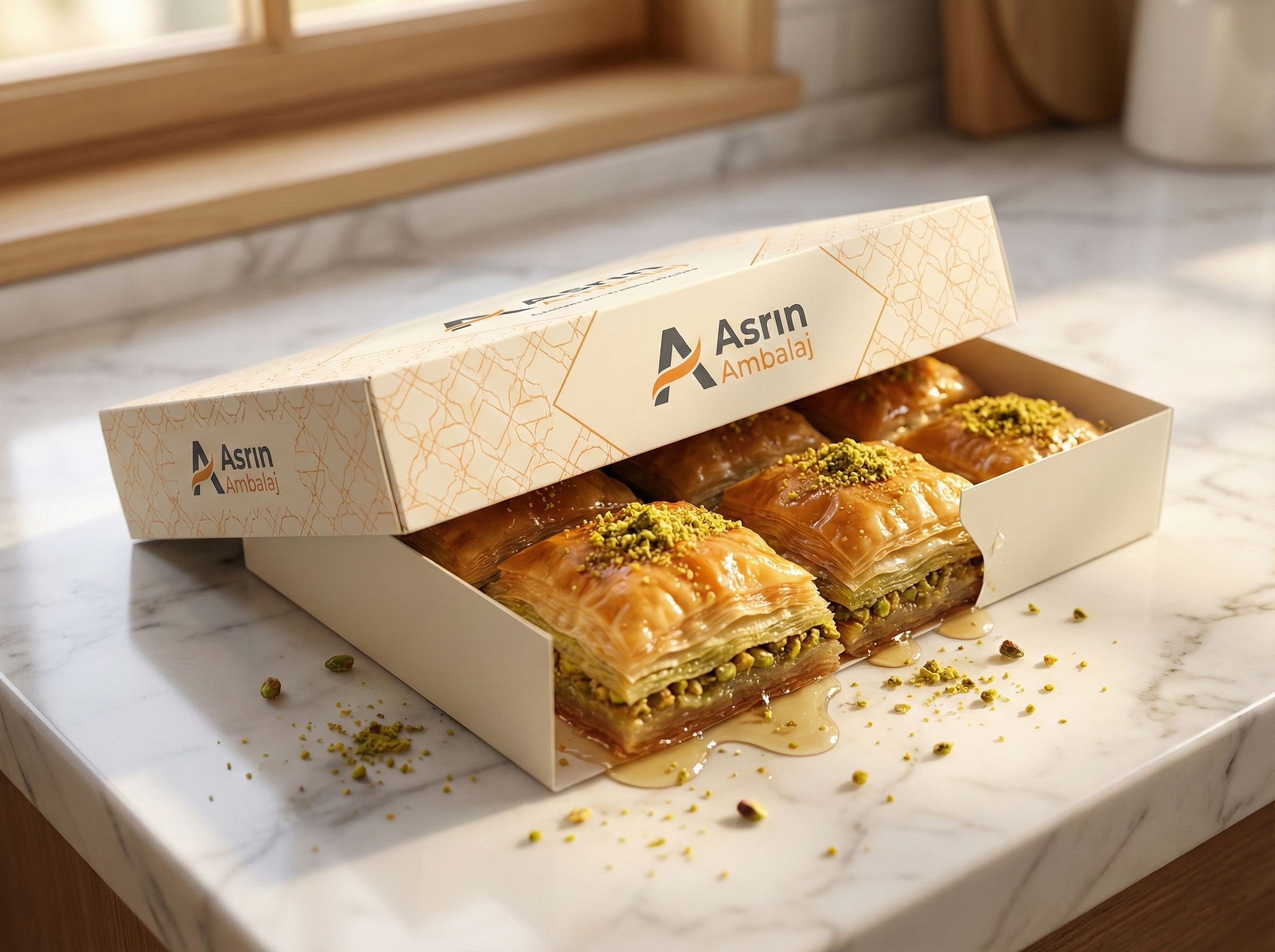 Van baklava kutusu gıda sertifikalı tatlıcı ambalaj İpekyolu Edremit lüks sunum